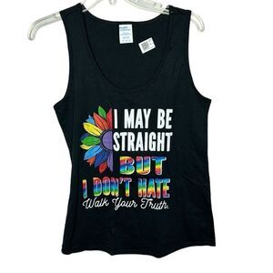 Port & Company Graphic Tank Top. Size Medium.